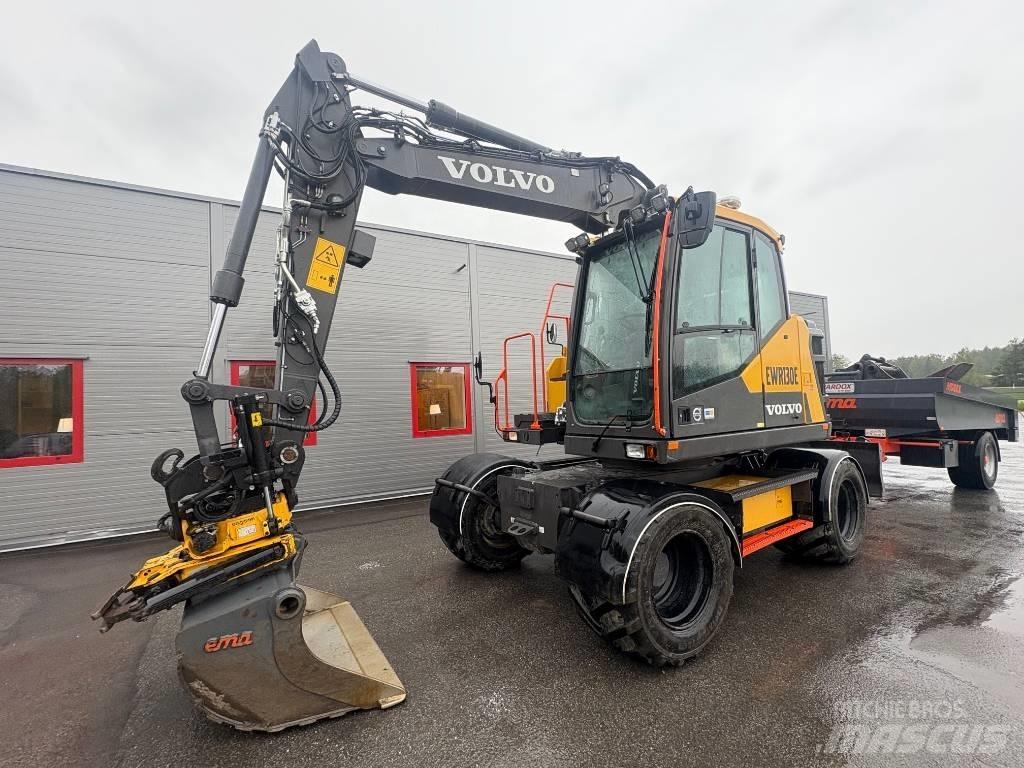 Volvo EWR130E + Kärra Hjulgrävare