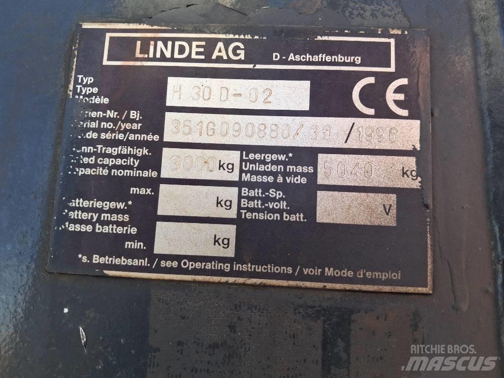 Linde H 30 D Dieselmotviktstruckar