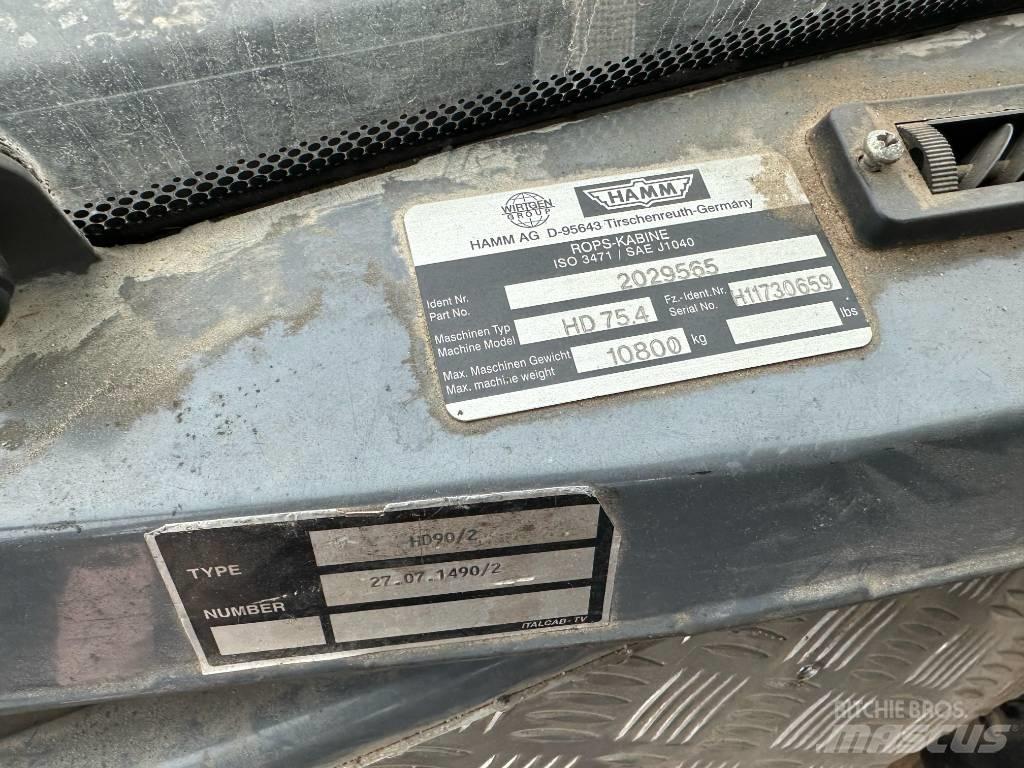 Hamm HD 75.4 Tvåvalsvältar