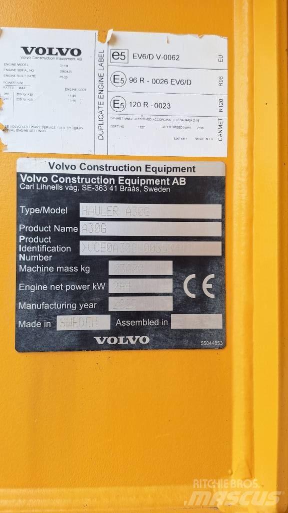 Volvo A30G Midjestyrd dumper