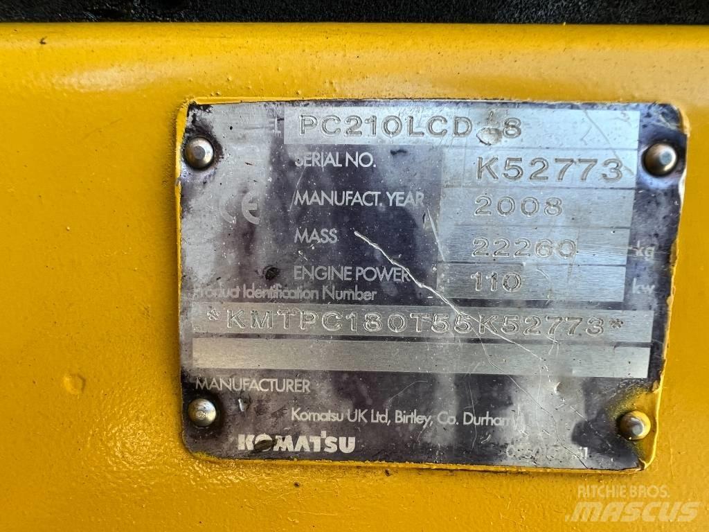Komatsu PC 210 LCD-8 Bandgrävare