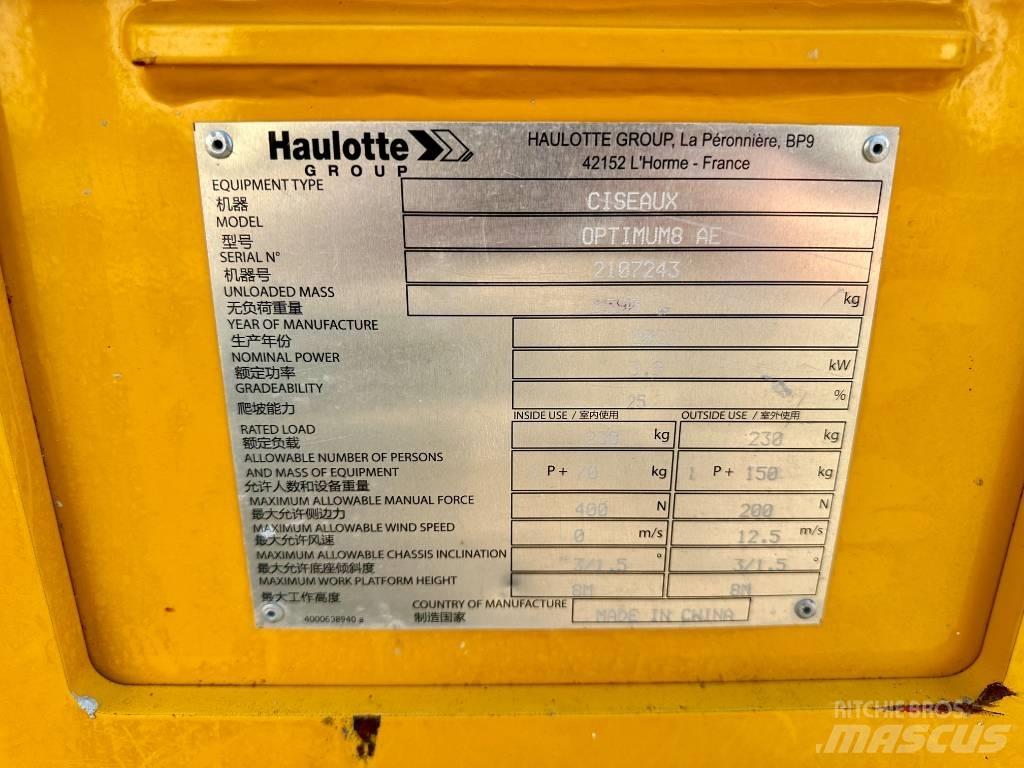 Haulotte OPTIMUM 8 Saxliftar
