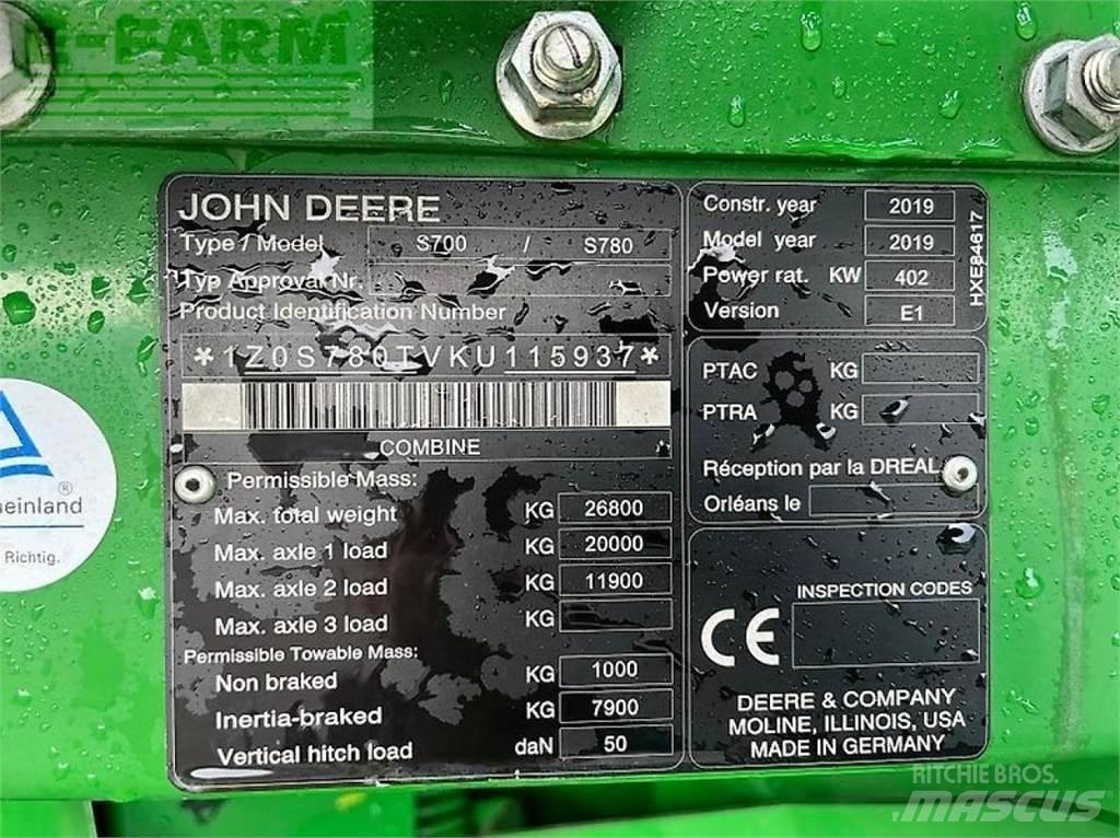 John Deere s 780i Skördetröskor