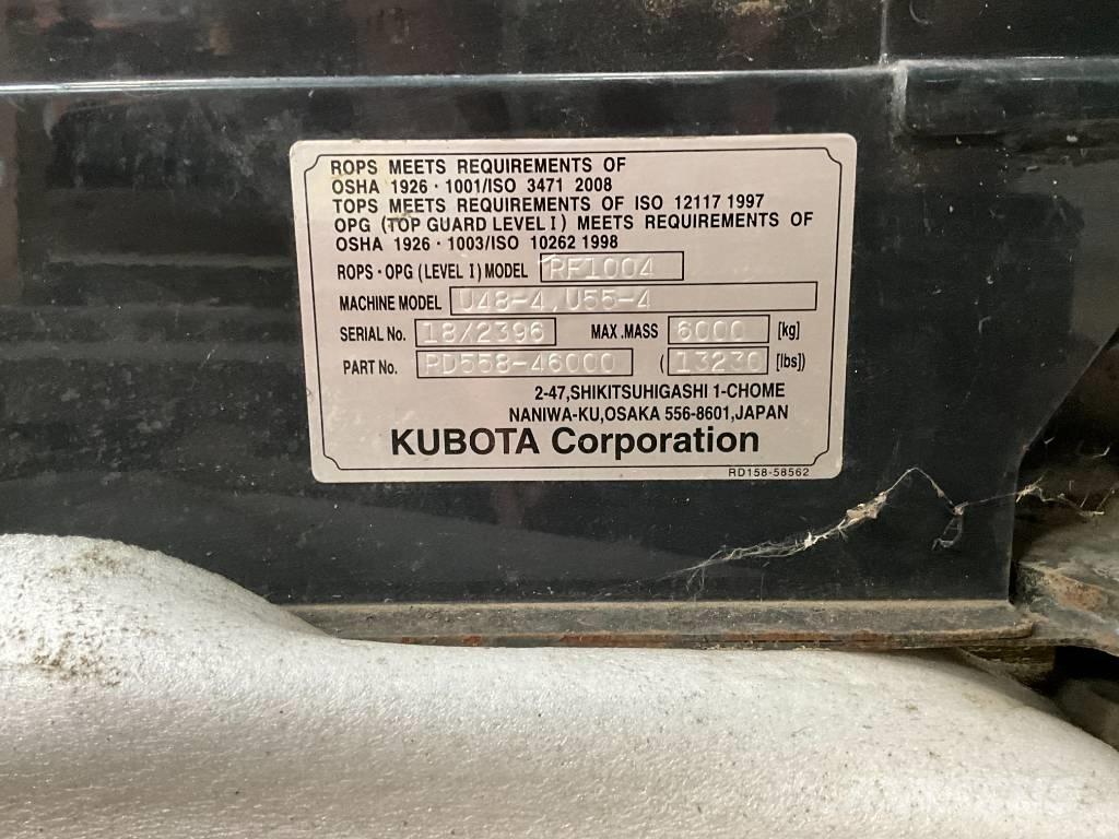 Kubota U 48-4 / U 55-4 Hytter och interiör