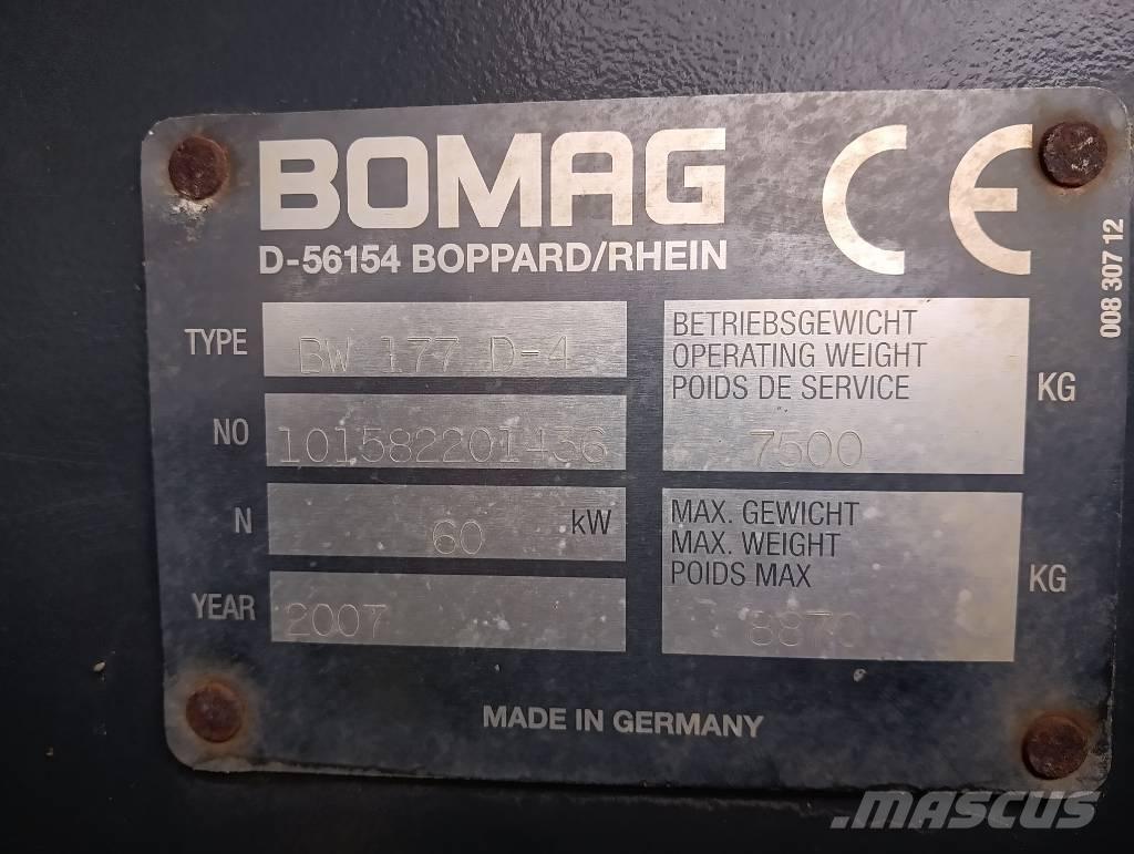 Bomag 177 D4 Envalsvältar