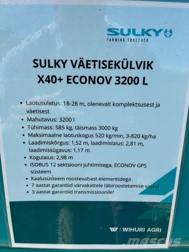 Sulky X 40+ Econov Mineralgödselspridare