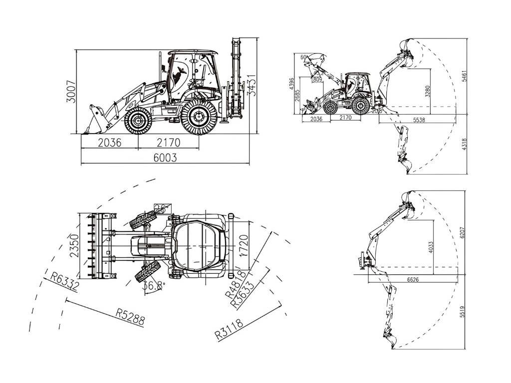 Lonking 83C Grävlastare