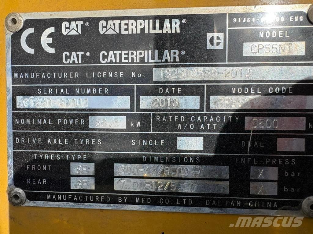 CAT GP55NT Gasolmotviktstruckar