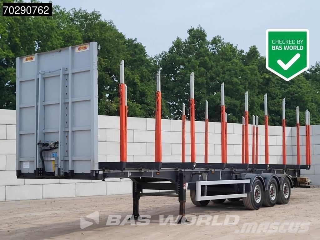 A&D LPRS24 3 axles Timmertrailer