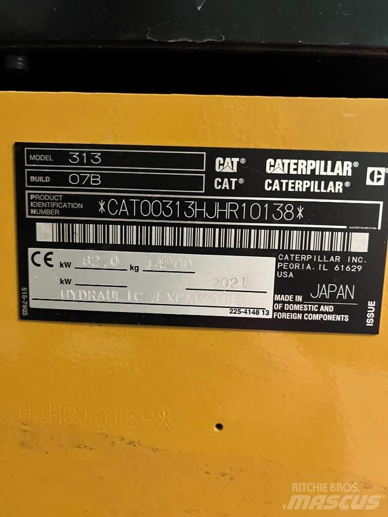 CAT 313 Next Gen Bandgrävare