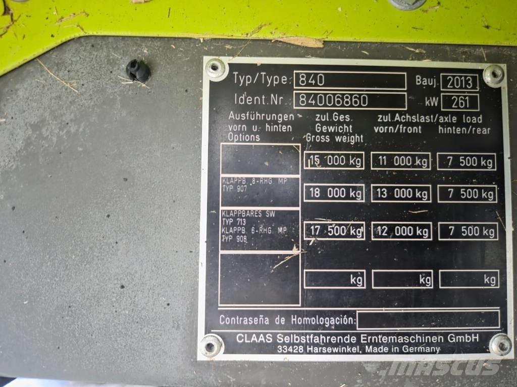 CLAAS Tucano 480 Skördetröskor