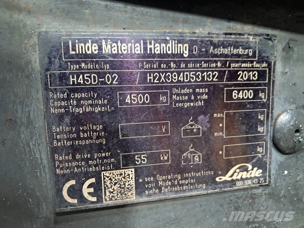 Linde H45D-02 Dieselmotviktstruckar