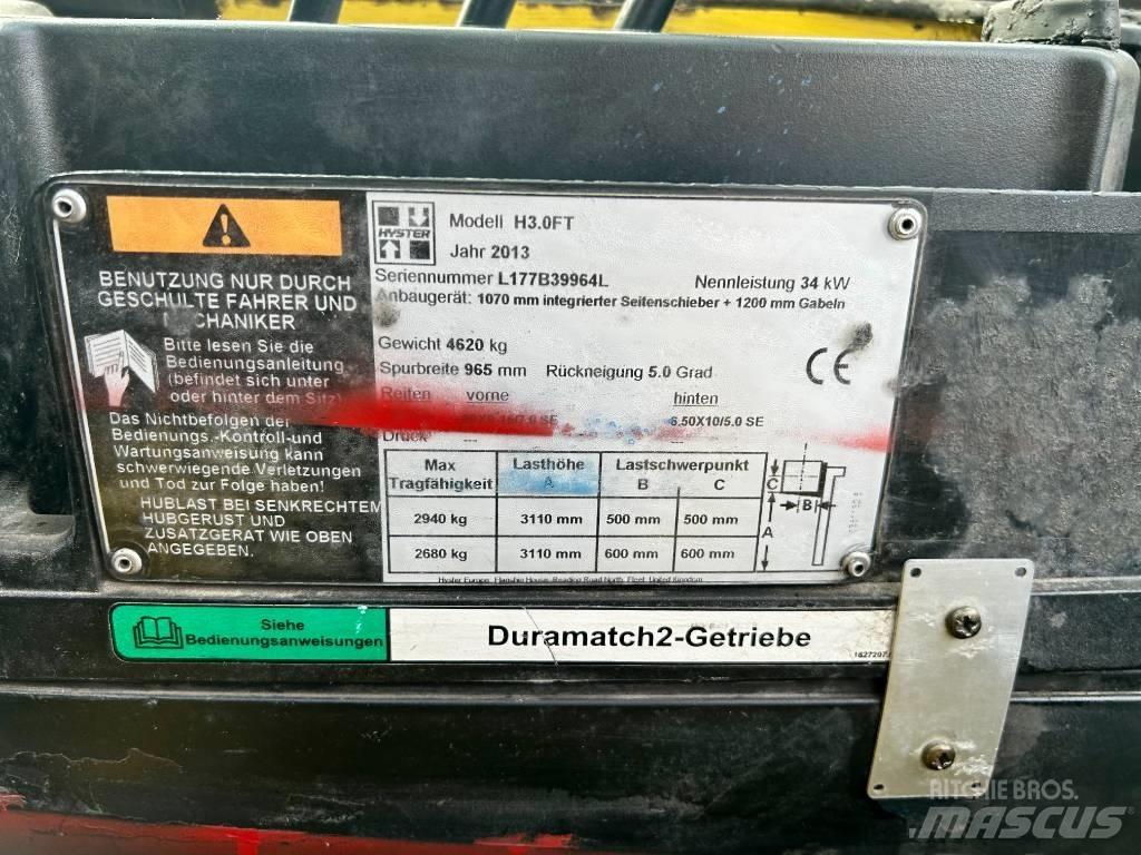 Hyster H 3.0 FT Dieselmotviktstruckar