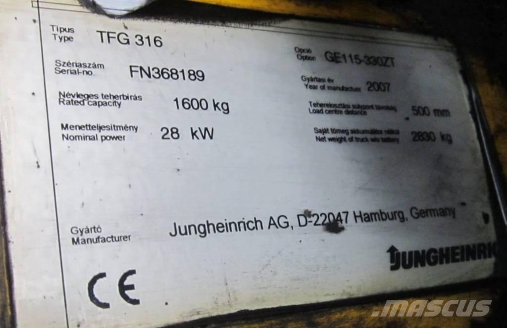 Jungheinrich TFG 316 Gasolmotviktstruckar