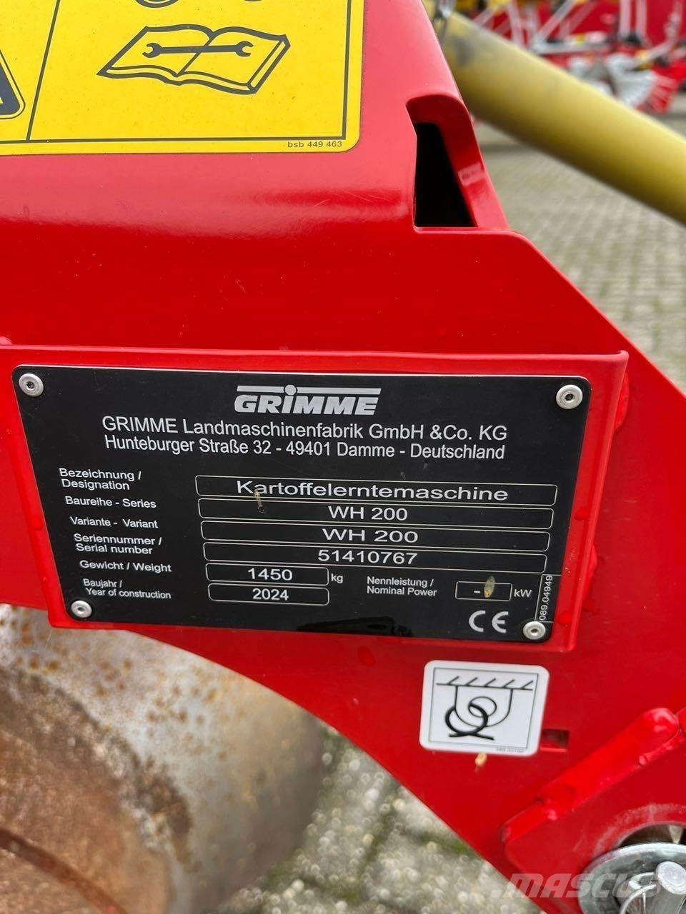 Grimme WH 200 Potatisupptagare och potatisgrävare