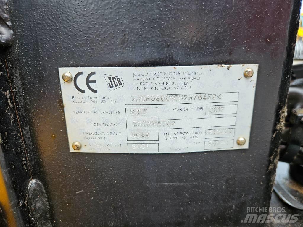 JCB 86 C-1 eco Midigrävmaskiner 7t - 12t
