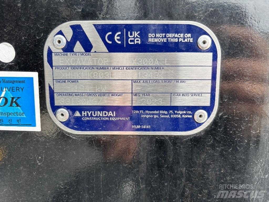 Hyundai HX300A L Bandgrävare