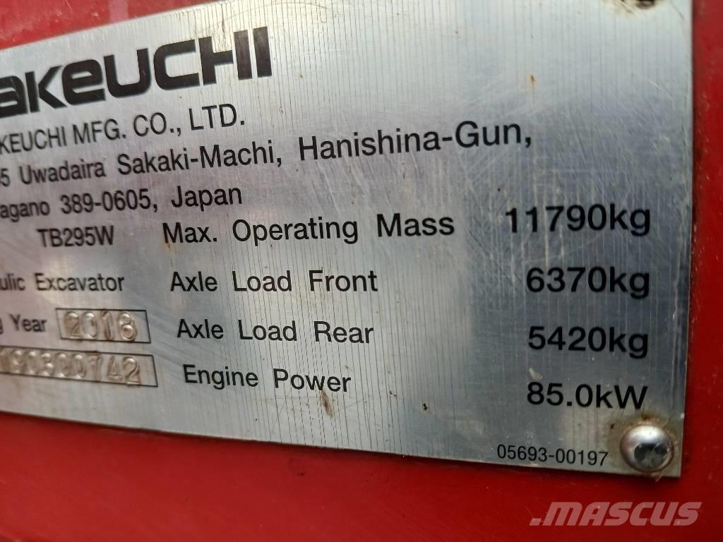 Takeuchi TB 295 W Hjulgrävare