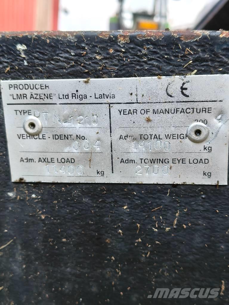 Tempo PTN-1210 Fast- och kletgödselspridare