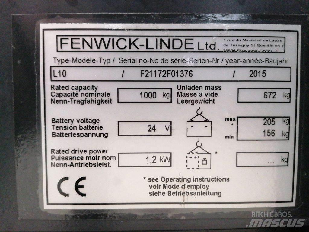 Linde L10 Staplare-led