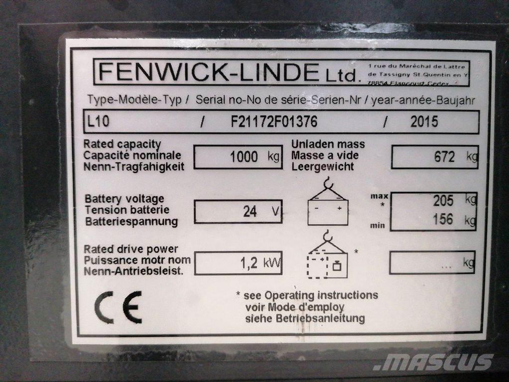 Linde L10 Staplare-led