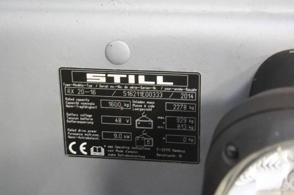 Still RX 20-16 Elmotviktstruckar