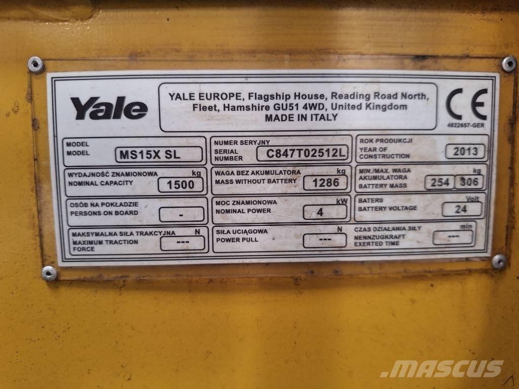 Yale MS 15x IL Övriga motviktstruckar