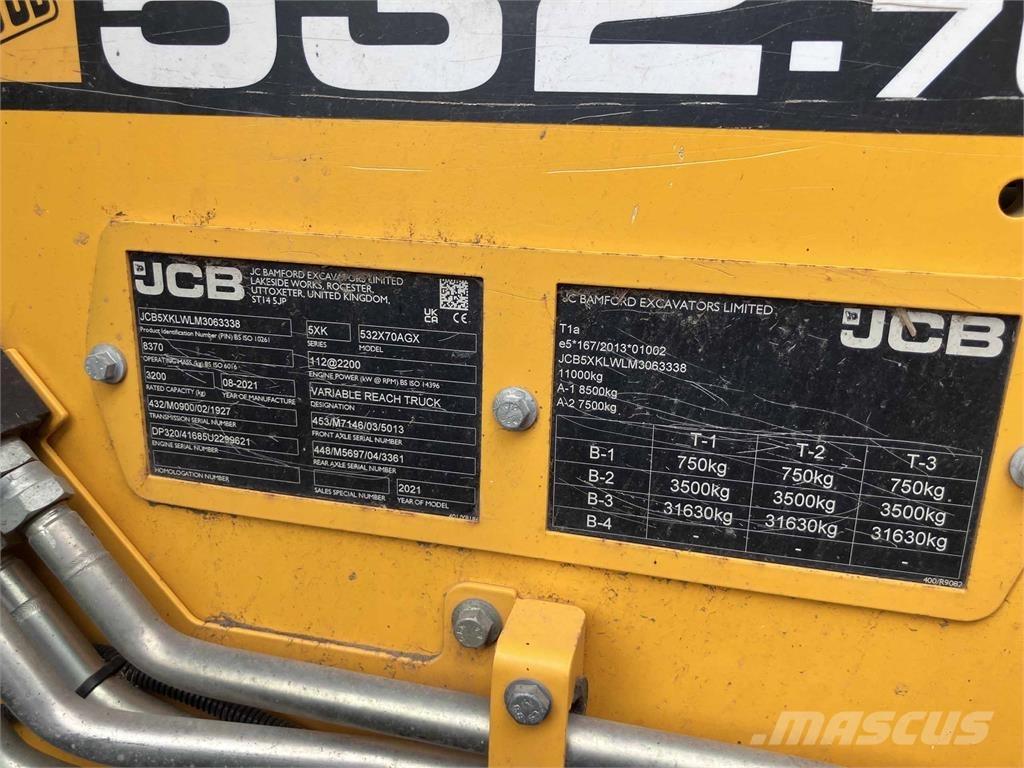 JCB 532.70 AGRIXTRA Redskapsbärare för lantbruk