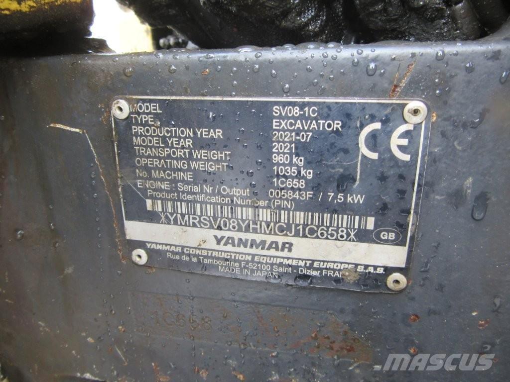 Yanmar SV08 Bandgrävare