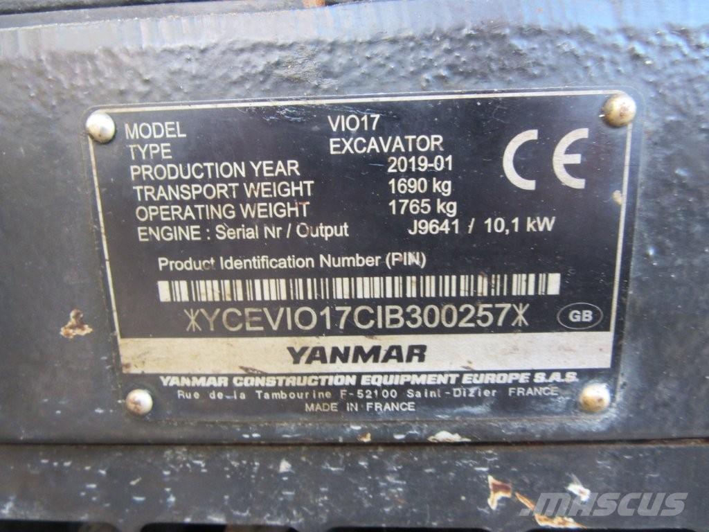 Yanmar ViO17 Bandgrävare