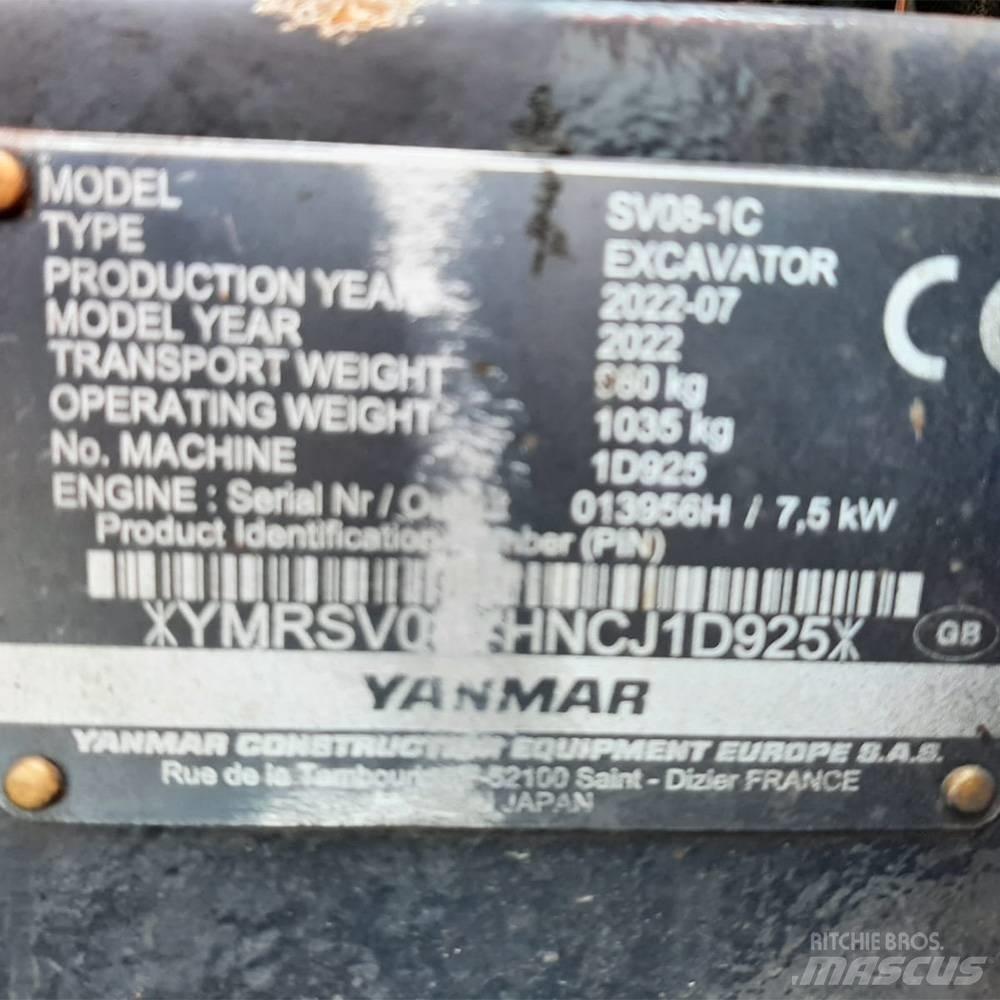 Yanmar SV 08 Minigrävare < 7t