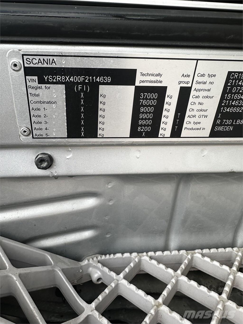 Scania R 730 Skåpbilar