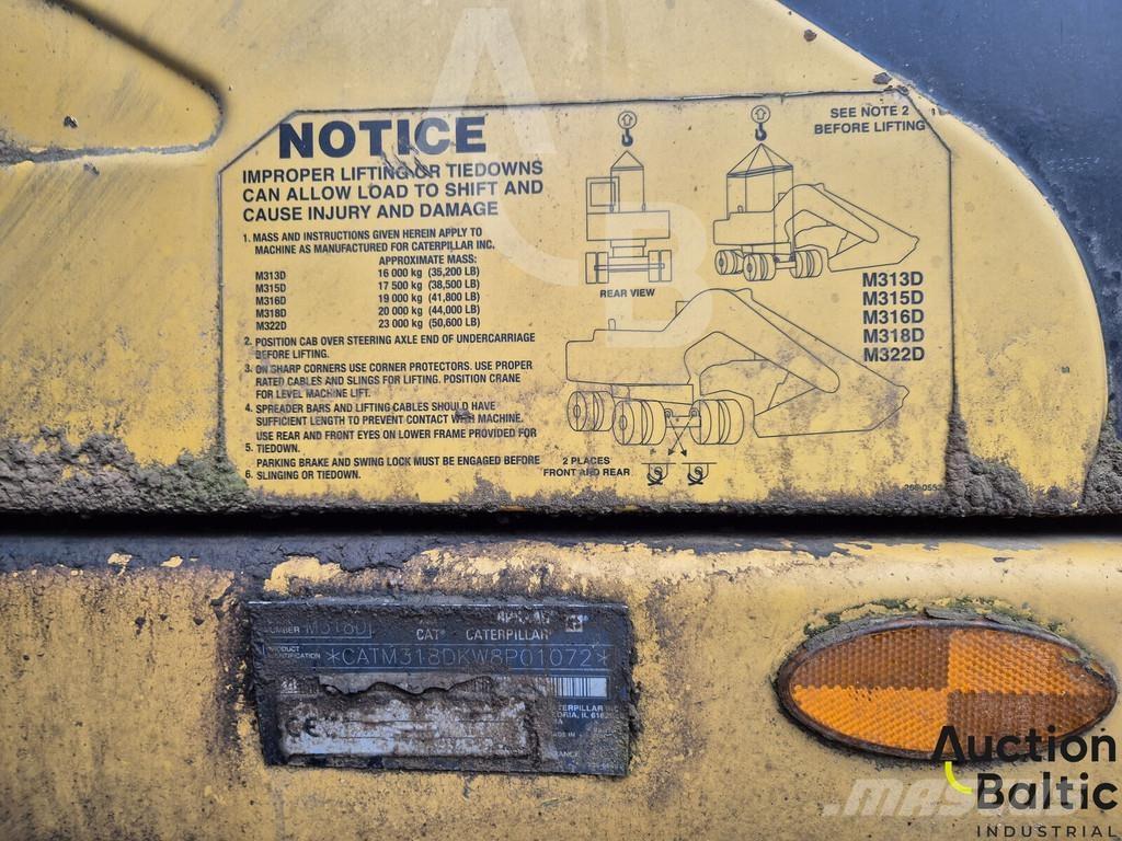 CAT M 318 D Hjulgrävare