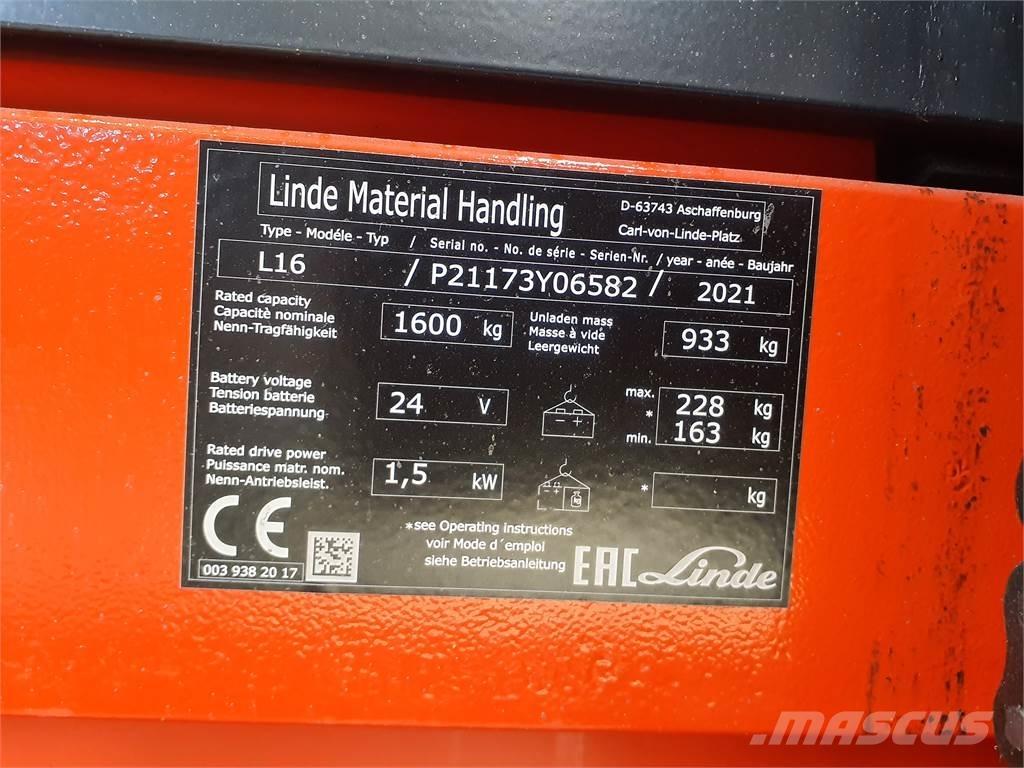 Linde L16i Staplare-led