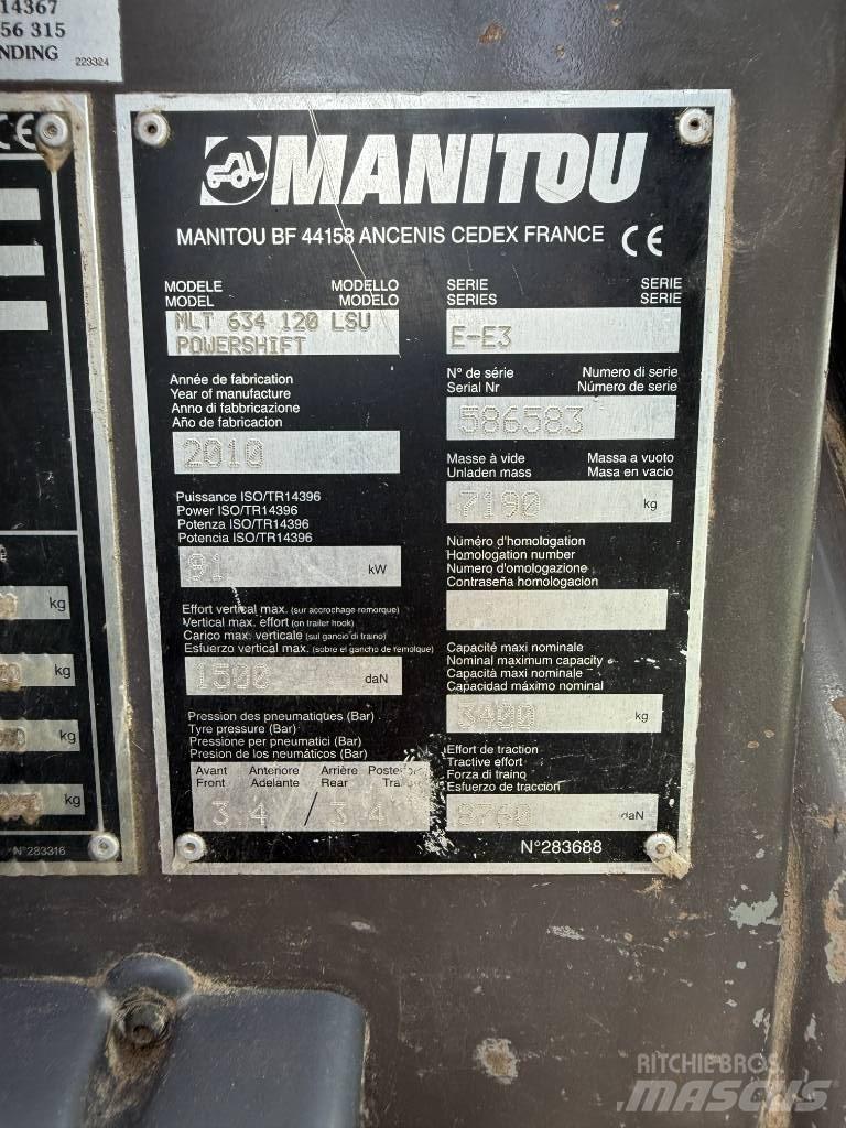 Manitou MLT 634-120 Teleskoplastare