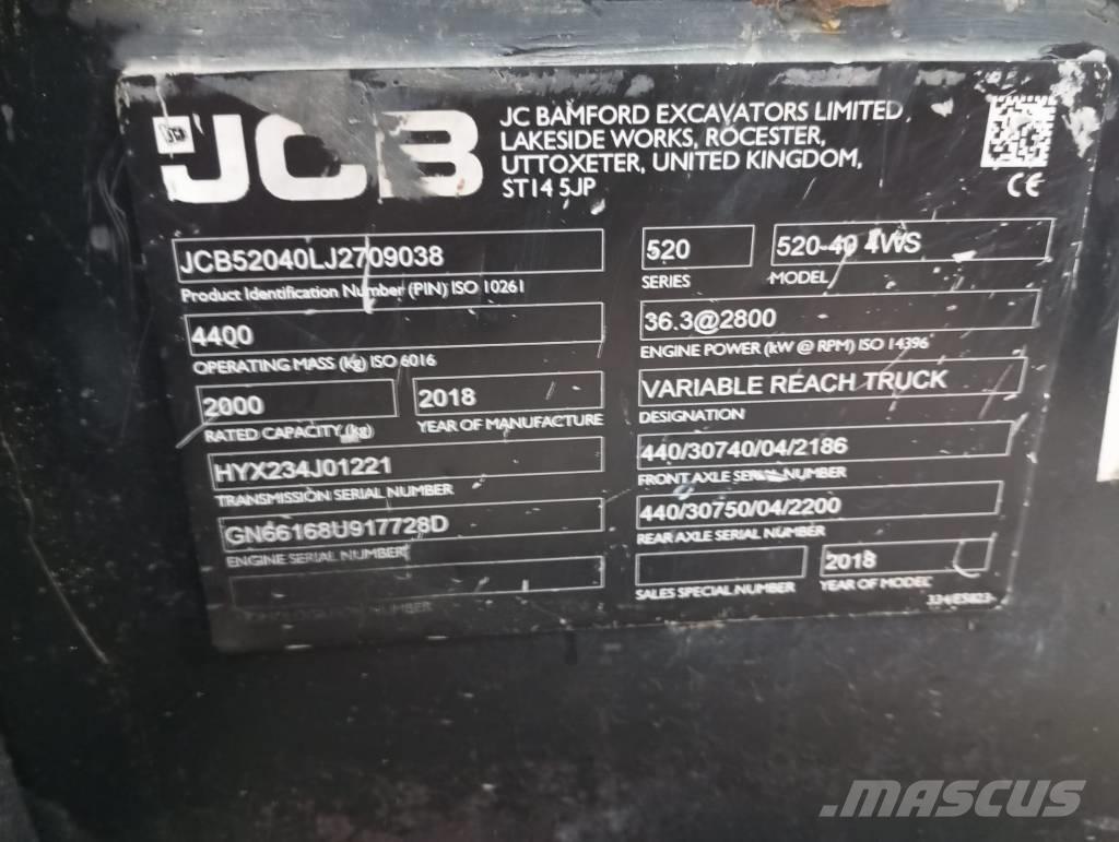 JCB 520-40 Teleskoplastare