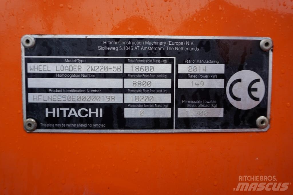 Hitachi ZW 220-5 B Hjullastare