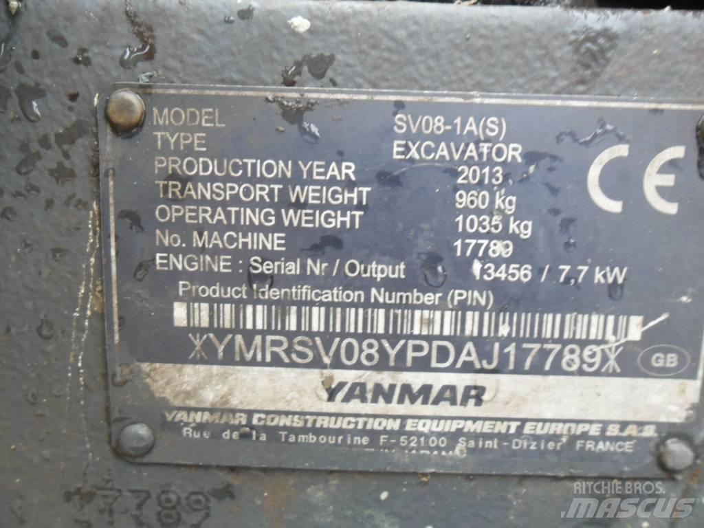 Yanmar SV 08 Minigrävare < 7t