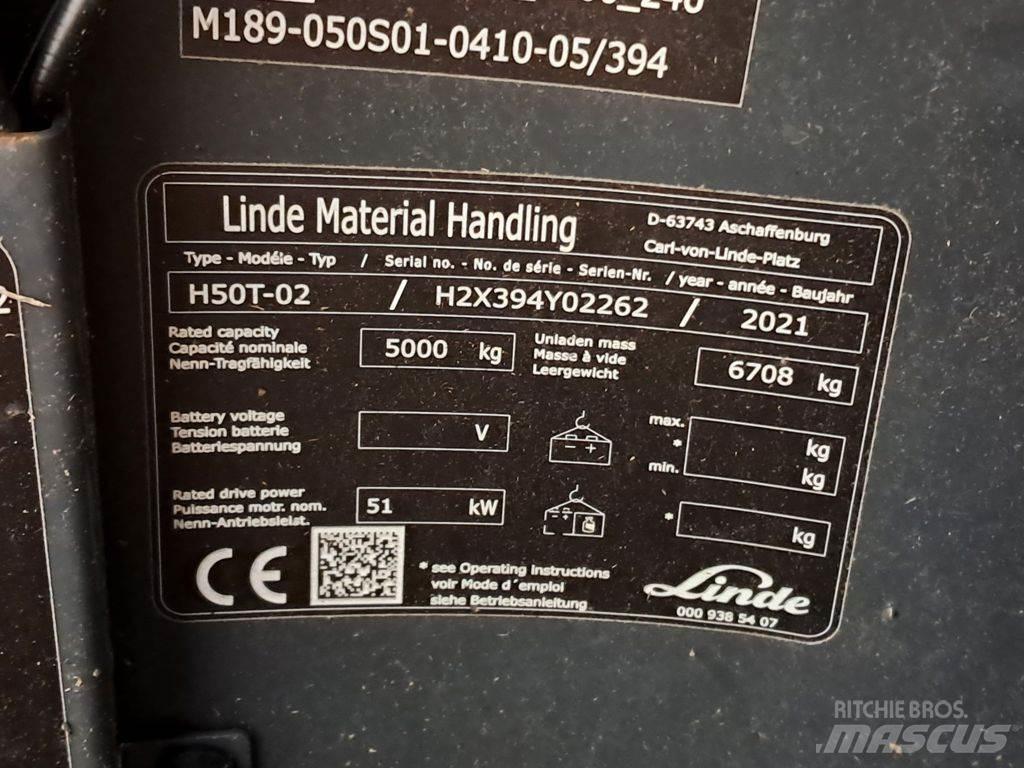 Linde H50T-02 Gasolmotviktstruckar