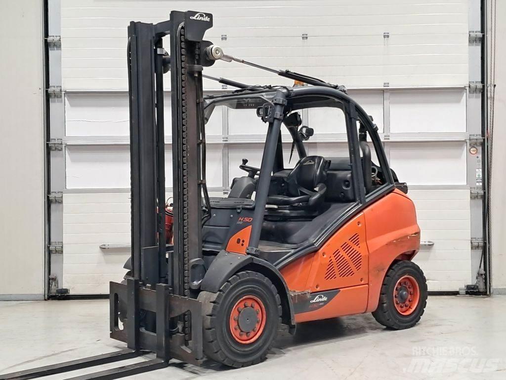 Linde H50T-02 Gasolmotviktstruckar