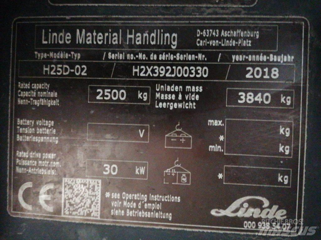 Linde H25D-02 Dieselmotviktstruckar