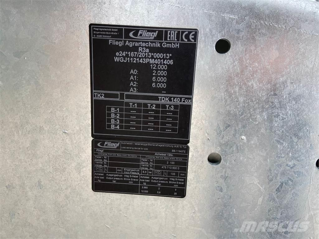 Fliegl TDK 140 FOX Lantbruk - Övrigt