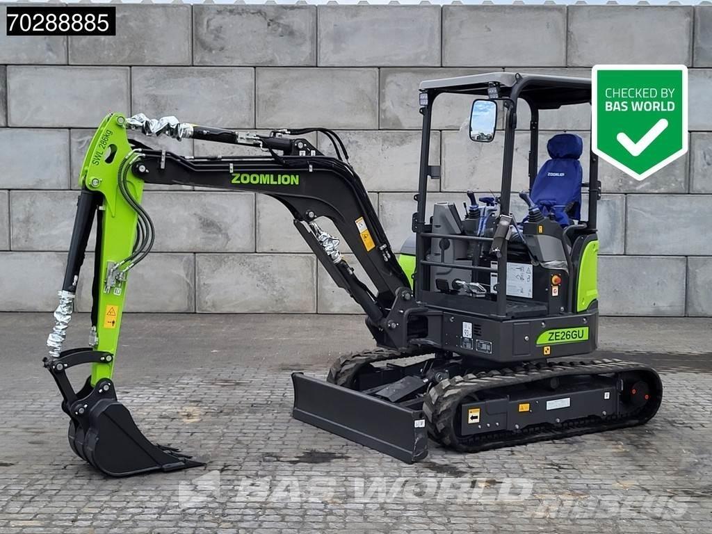 Zoomlion ZE26 GU Minigrävare < 7t