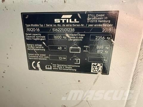 Still RX20-16 Elmotviktstruckar