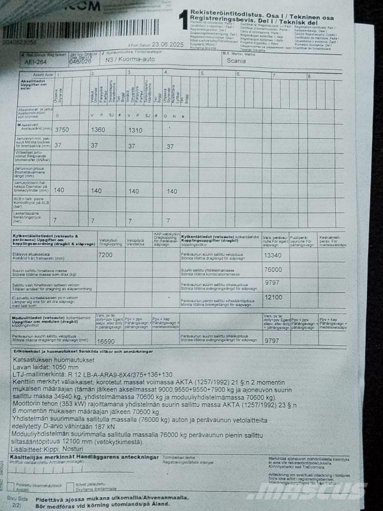 Scania R 480 LB Tippbilar