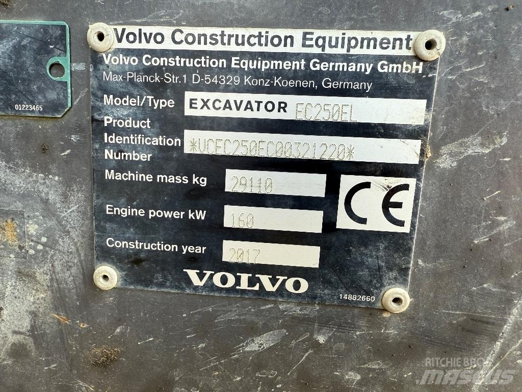 Volvo EC 250 EL Bandgrävare