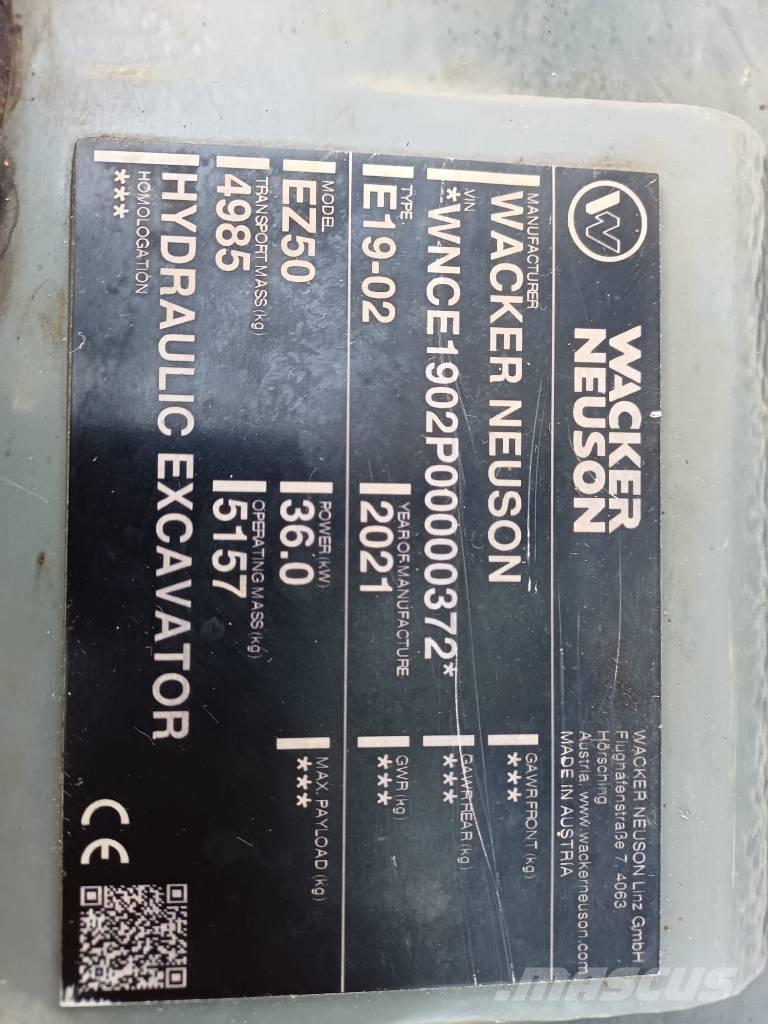 Wacker Neuson EZ 50 Minigrävare < 7t