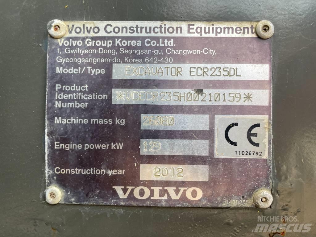 Volvo ECR 235 DL Bandgrävare