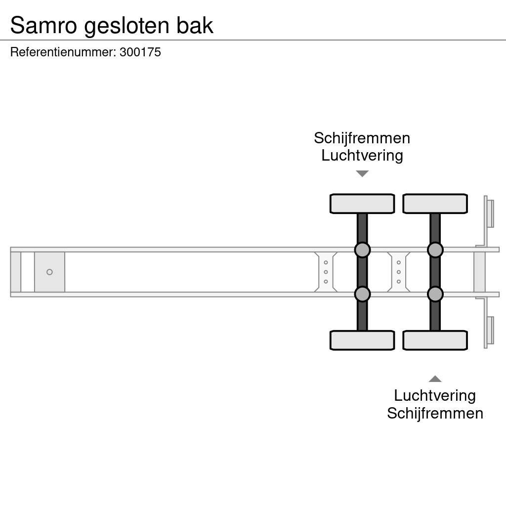 Samro gesloten bak Skåptrailer