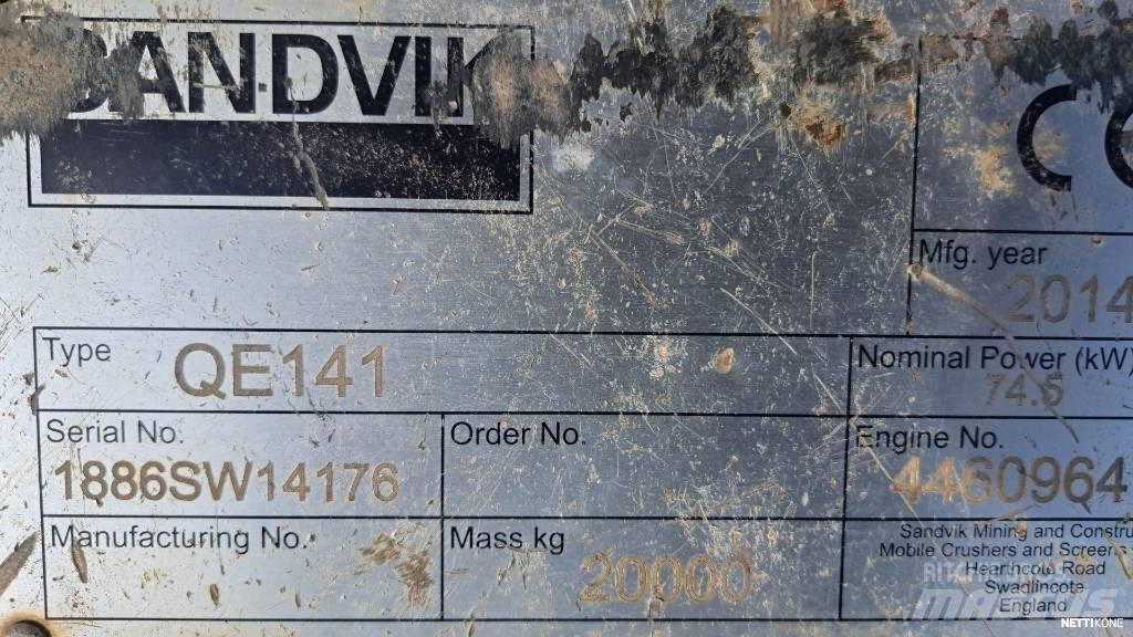 Sandvik QE 141 Mobila sorteringsverk
